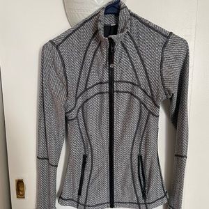 Lululemon Grey Herringbone Define Jacket